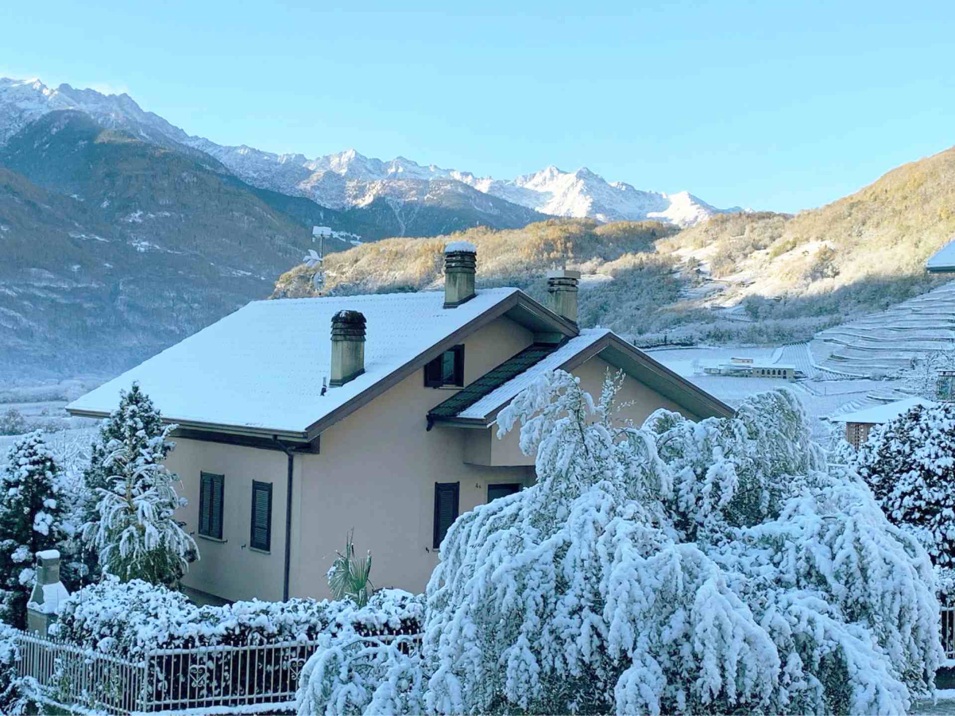 Casa Valtellina inverno a Bianzone Valtellina